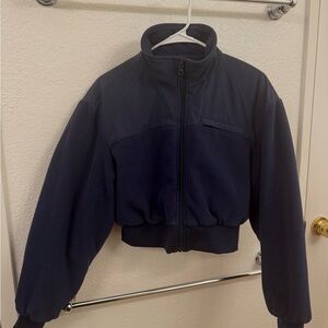 ALO Yoga Midnight Blue Fleece Jacket